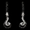 14K White Gold 0.93ctw Fancy Diamond Earrings