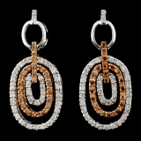 14K Gold 1.30ctw Diamond Earrings