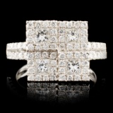 18K Gold 1.67ctw Diamond Ring