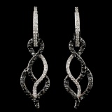 14K Gold 0.93ctw Diamond Earrings