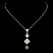 14K Gold 0.64ctw Diamond Pendant