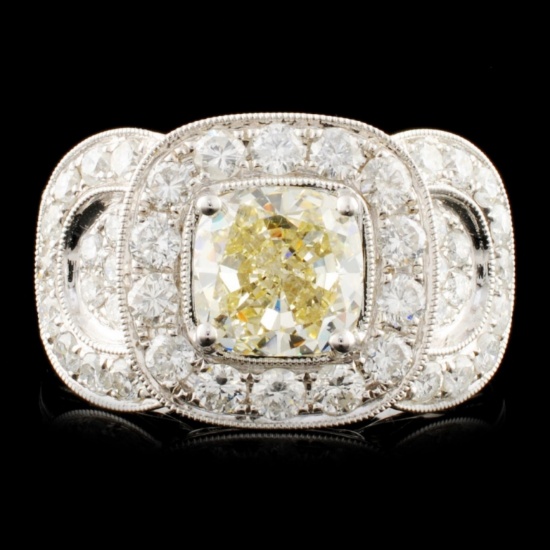 18K Gold 3.43ctw Diamond Ring