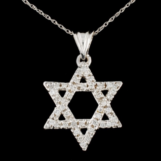 14K Gold 1.15ctw Diamond Pendant