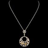 18K Gold 1.26ctw Diamond Pendant