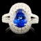 18K Gold 2.78ct Tanzanite & 1.05ctw Diamond Ring