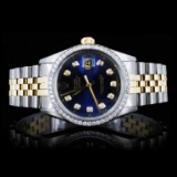 Rolex YG/SS DateJust Diamond 36mm Watch