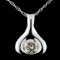 14K White Gold 0.67ctw Diamond Pendant