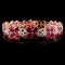 14K Gold 20.68ct Ruby & 1.65ctw Diamond Bracelet