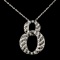 14K Gold 0.92ctw Diamond Pendant