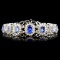 14K Gold 29.40ctw Tanzanite & 2.60ctw Diamond Brac