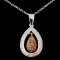 18K Gold 0.35ctw Fancy Diamond Pendant