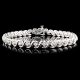 14K Gold 1.00ctw Diamond Bracelet