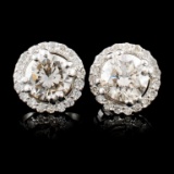 14K Gold 1.15ctw Diamond Earrings