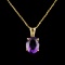 14K Gold 1.81ct Amethyst Pendant