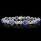 18K Gold 5.52ct Tanzanite & 4.38ct Diamond Bracele