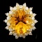 14K Gold 5.00ct Citrine & 0.75ctw Diamond Ring