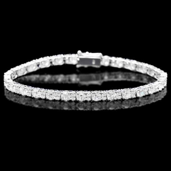 ^18k White Gold 9.00ct Diamond Bracelet