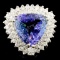 14K Gold 6.82ct Tanzanite & 1.39ctw Diamond Ring