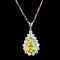 14K Gold 1.50ctw Diamond Pendant