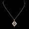 14K Gold 0.09ctw Diamond Pendant