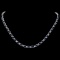 14k Gold 25.00ct Sapphire & 1.00ct Diamond Neckla