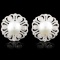 18K Gold 11MM Pearl & 2.04ctw Diamond Earrings