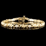 14K Gold 1.00ctw Diamond Bracelet