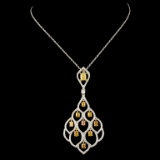 18K Gold 2.16ctw Diamond Pendant