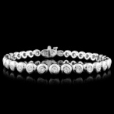 18K White Gold 2.71ctw Diamond Bracelet