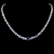 14K Gold 30.00ct Tanzanite & 1.75ctw Diamond Neckl