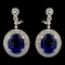 18K White Gold 15.96ct Tanzanite & 2.46ct Diamond