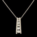 14K Gold 0.44ctw Diamond Pendant