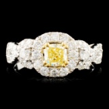 18K Gold 1.31ctw Diamond Ring