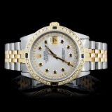 Rolex YG/SS DateJust Diamond 36MM Watch