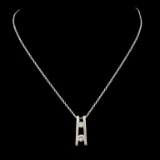 14K Gold 0.27ctw Diamond Pendant