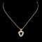 14K Gold 0.36ctw Diamond Pendant