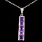 14K Gold 2.00ct Amethyst Pendant