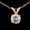 14K Gold 0.67ctw Diamond Pendant