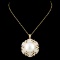 18K Gold 14.00MM Pearl & 2.26ctw Diamond Pendant