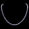 14k Gold 23.00ct Tanzanite & 1.00ct Diamond Neckl