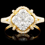 14K Gold 1.45ctw Diamond Ring