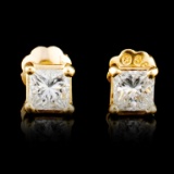 14K Gold 0.46ctw Diamond Earrings