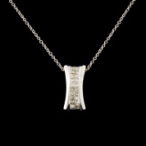 14K Gold 0.43ctw Diamond Pendant