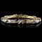 14K Two Tone 1.25ctw Diamond Bracelet