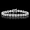 ^18k White Gold 10.00ct Diamond Tennis Bracelet