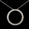 14K Gold 0.73ctw Diamond Pendant