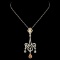 18K Gold 2.18ctw Fancy Diamond Pendant