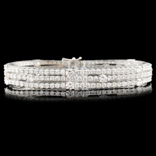 18K Gold 11.00ctw Diamond Bracelet