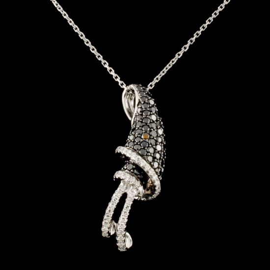 14K Gold 1.20ctw Diamond Pendant