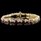 14K Yellow Gold 1.80ct Ruby & 0.25ct Diamond Brace